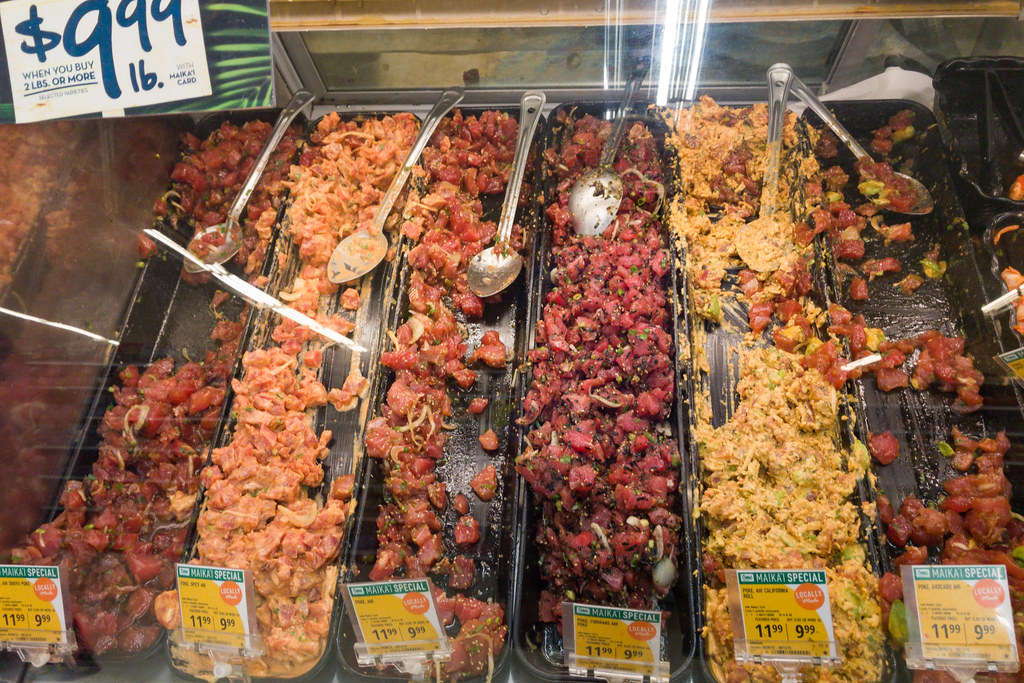 Stand de plats a base de poisson - Hawaii